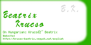 beatrix krucso business card